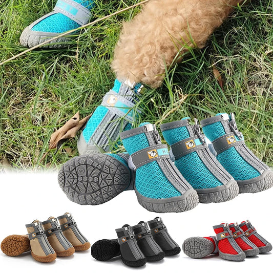 Dog Shoes Non Slip Breathable Plush Protection Paw Boots