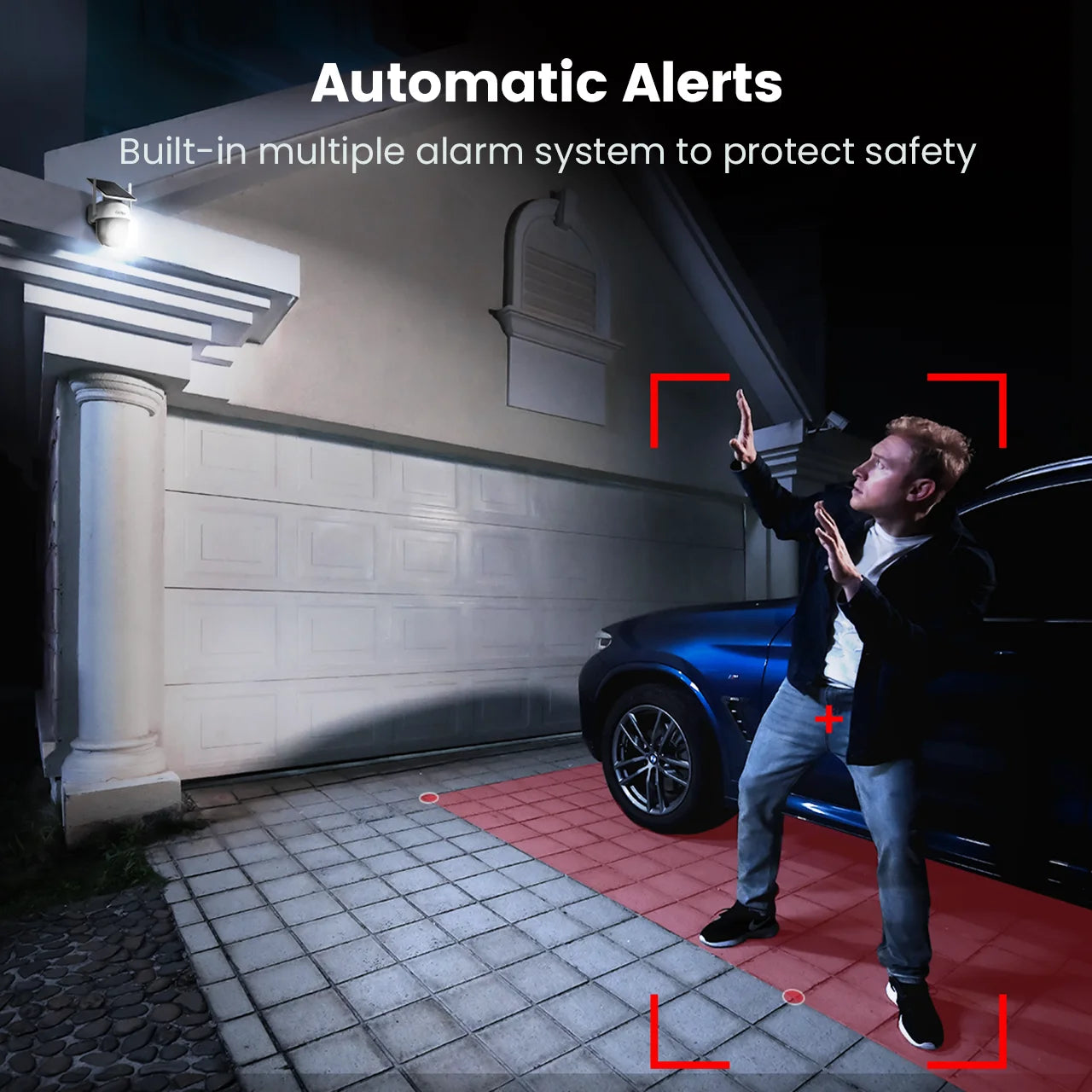 Dekco Solar WiFi Camera 3MP Wireless Battery PTZ Security