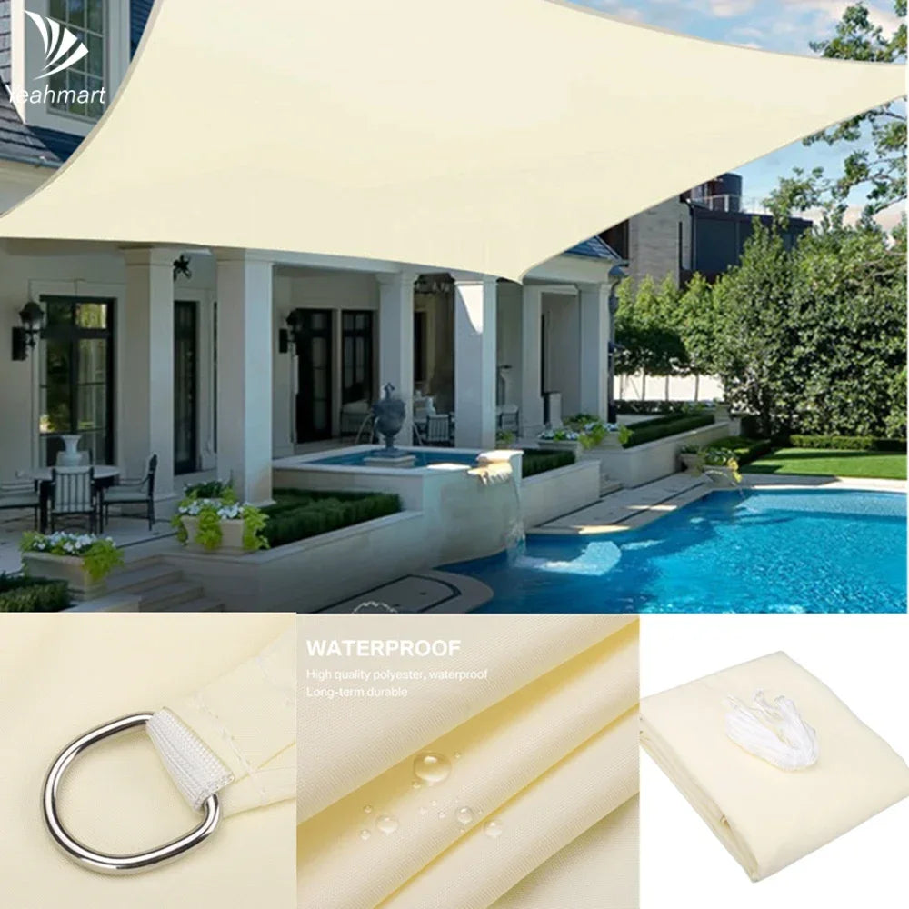 Waterproof Shade Sail Canopy For Outdoor Patio And Garden