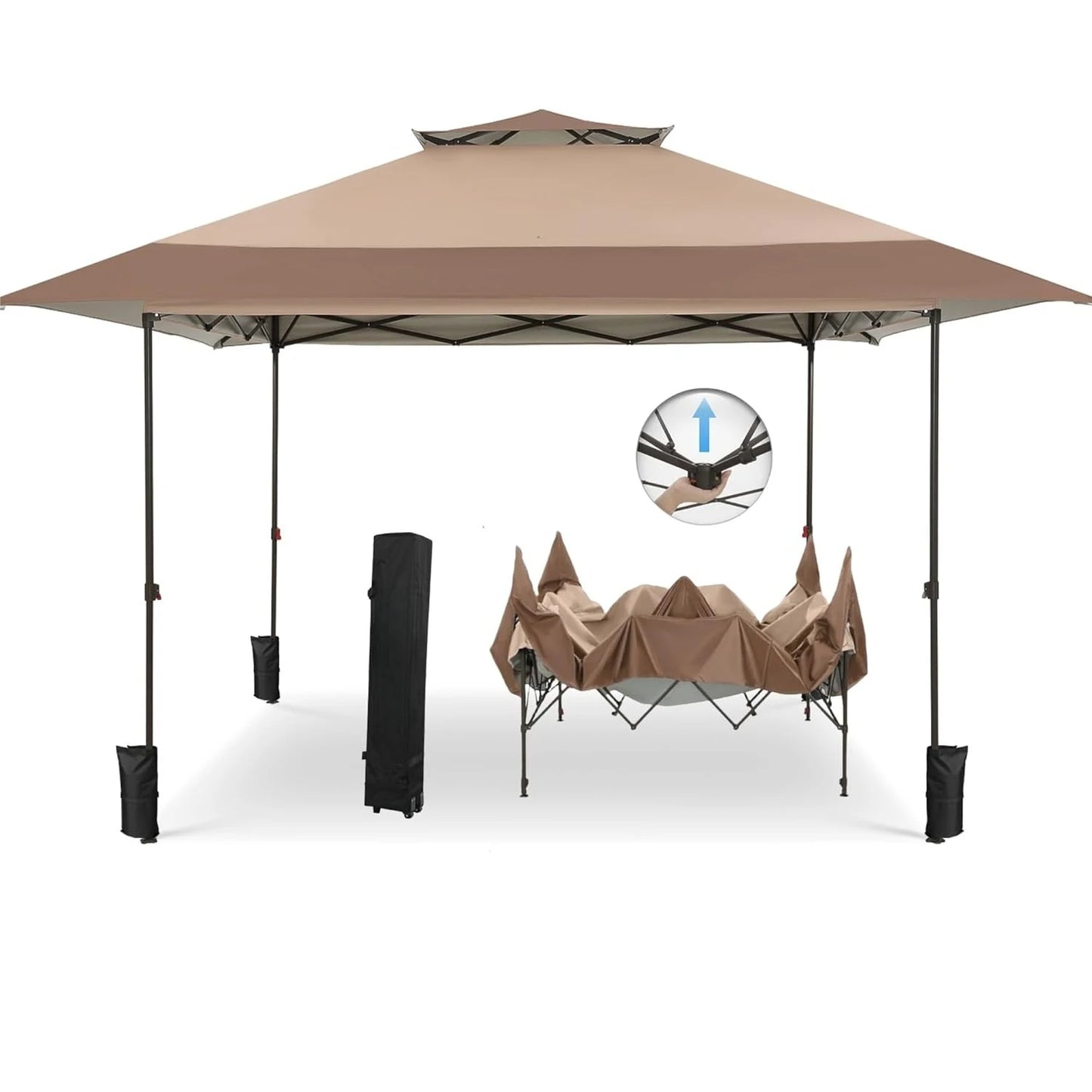 Pop Up Canopy Tent Gazebo Shelter For Outdoor Patio Use
