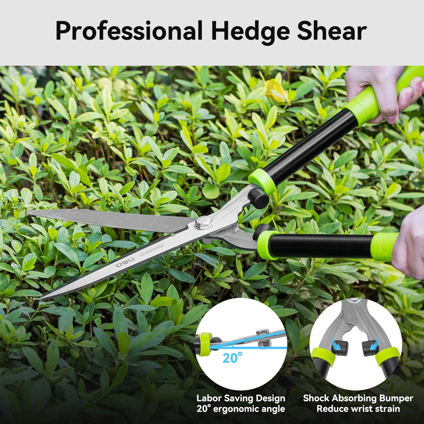 Deli 3 Piece Loppers Set Hedge Clippers Pruners For Trees