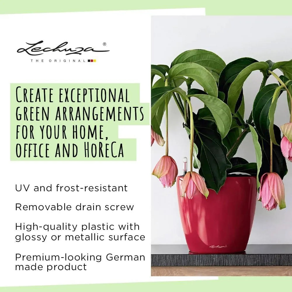 Self-Watering Plant Pot With Drainage Hole Indoor Outdoor Planter