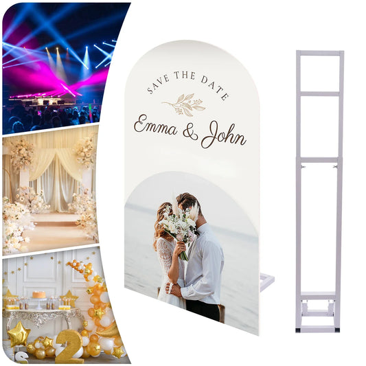 Bymaocar Wedding Arch Backdrop Stand Set Foldable Frame For Party