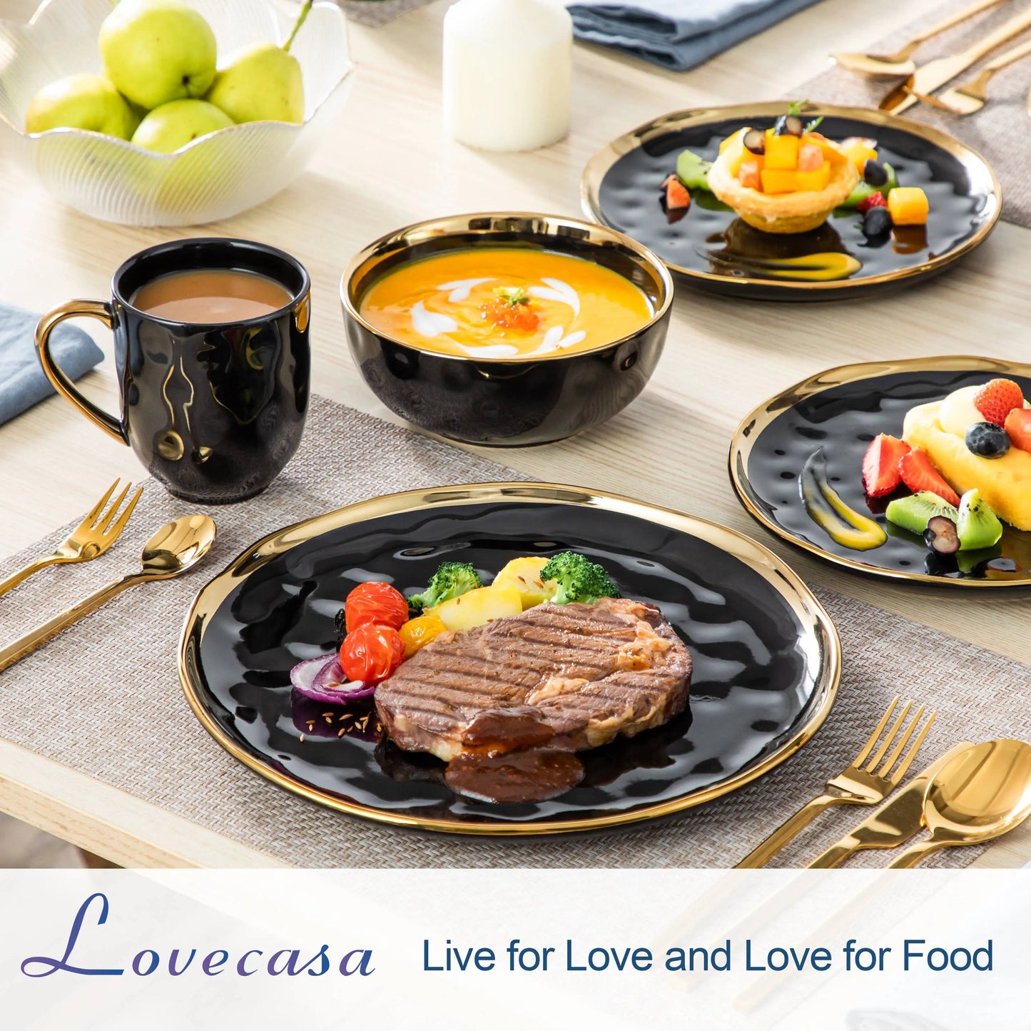 Malacasa 16/32 Piece Porcelain Dinnerware Set Collection