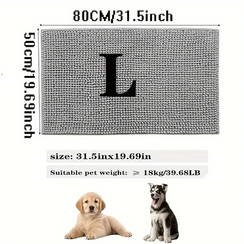 Dog Door Mat Mud Catcher Absorbent Non Slip Indoor Rug