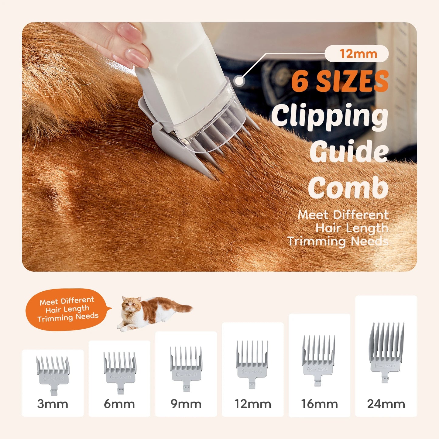 JHK Pet Grooming Vacuum Kit With Clipper Set And Tools