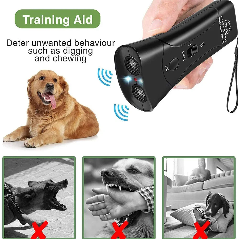 Dog Anti Barking Ultrasonic Training Device Repeller Without Battery