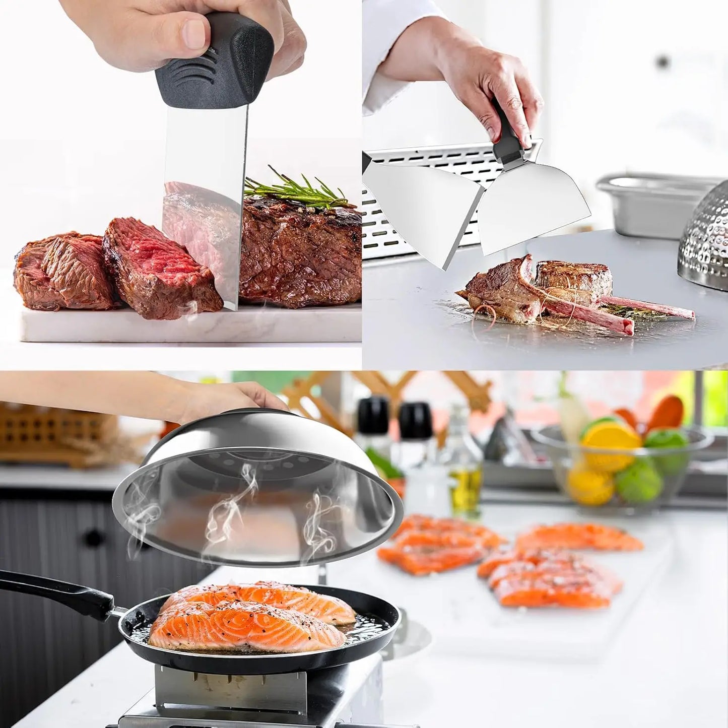 Griddle Accessories Kit 18-Piece Spatula Set for Flat Top Grills