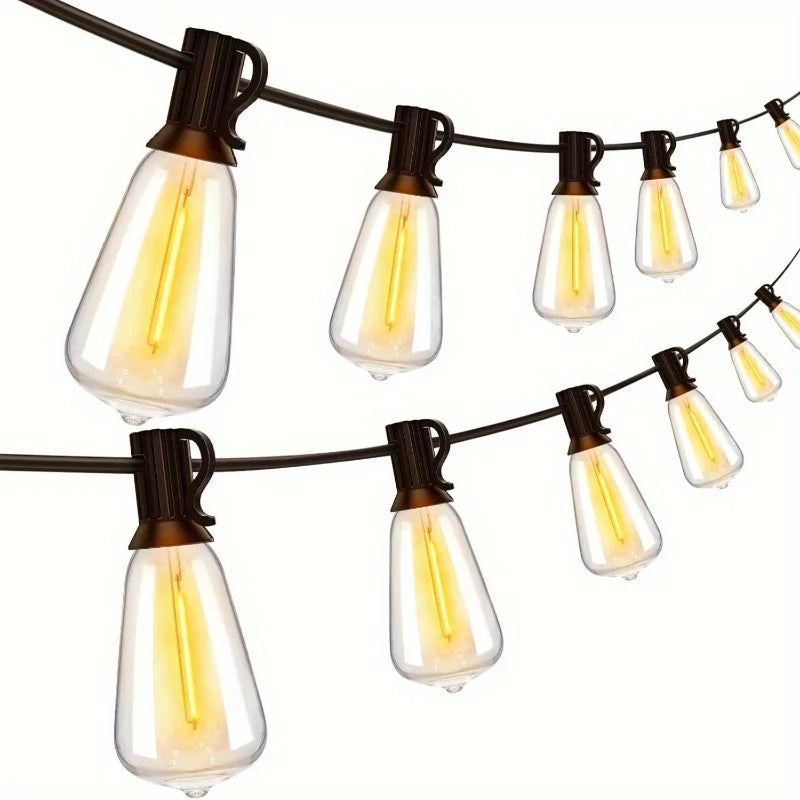 MIMIRGB Outdoor String Lights with 60 LED Bulbs for Patio