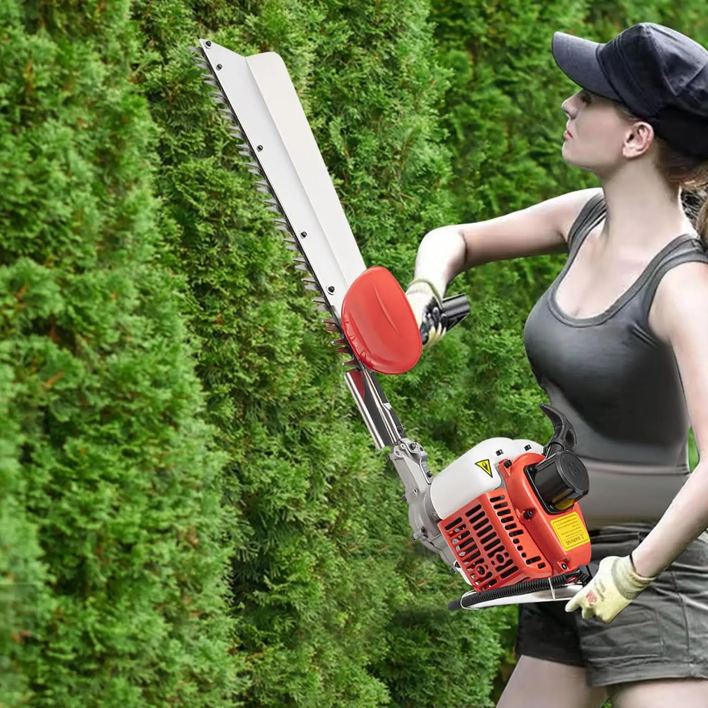 Gas Powered Hedge Trimmer 2-Stroke Dual Sided Garden Tool