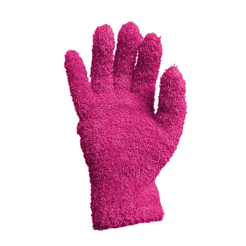 Microfiber Cleaning Glove Coral Velvet for Car Detailing and Dust Removal