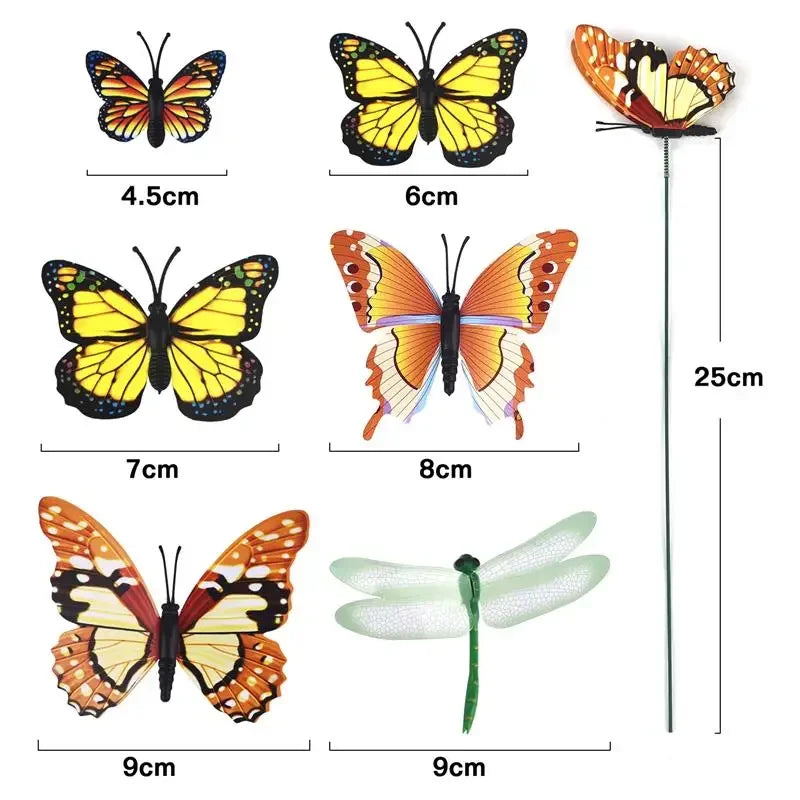 Butterfly Garden Stakes Decor For Outdoor Yard And Planters