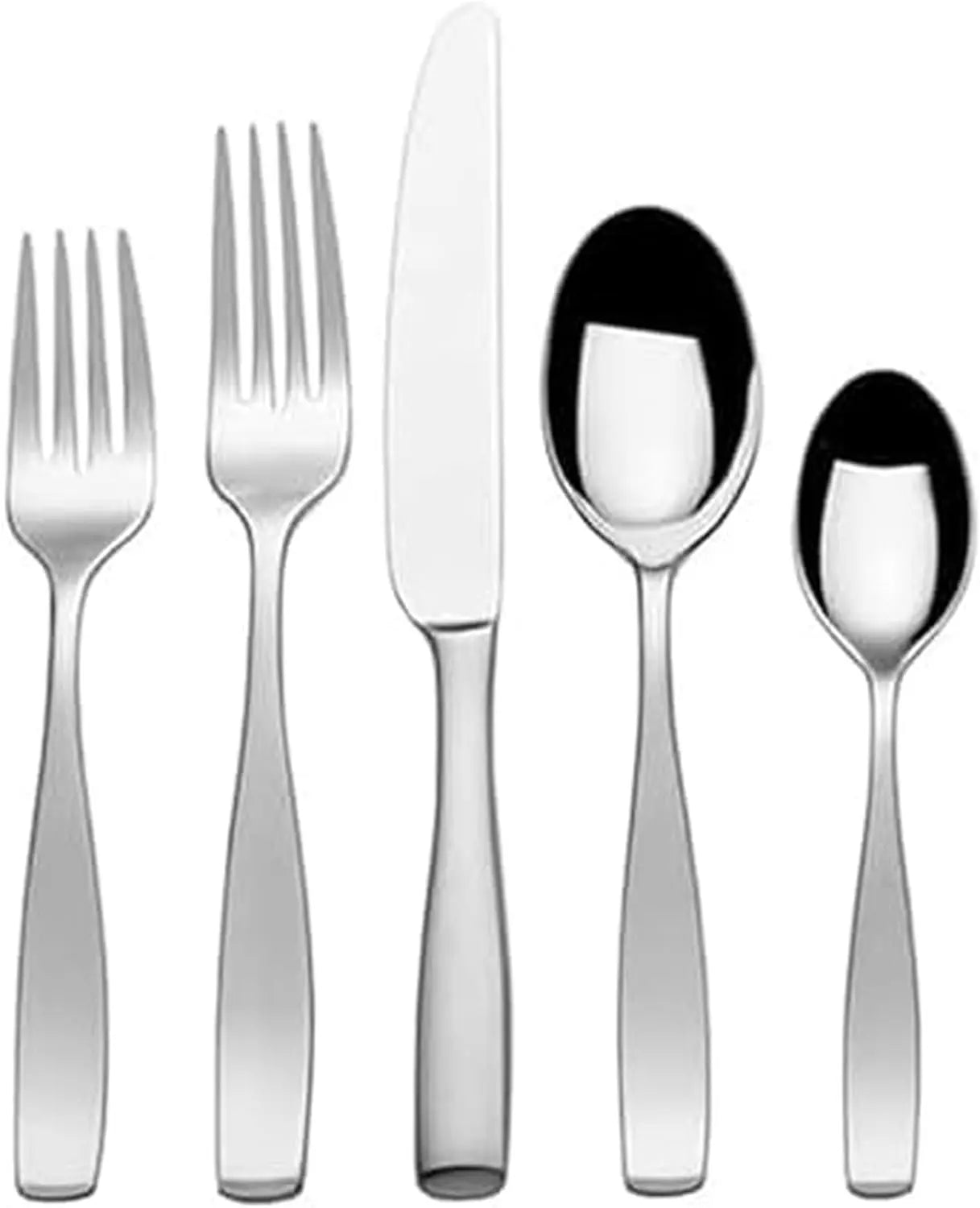 Satin Loft 65 Piece Flatware Set Stainless Steel Silverware