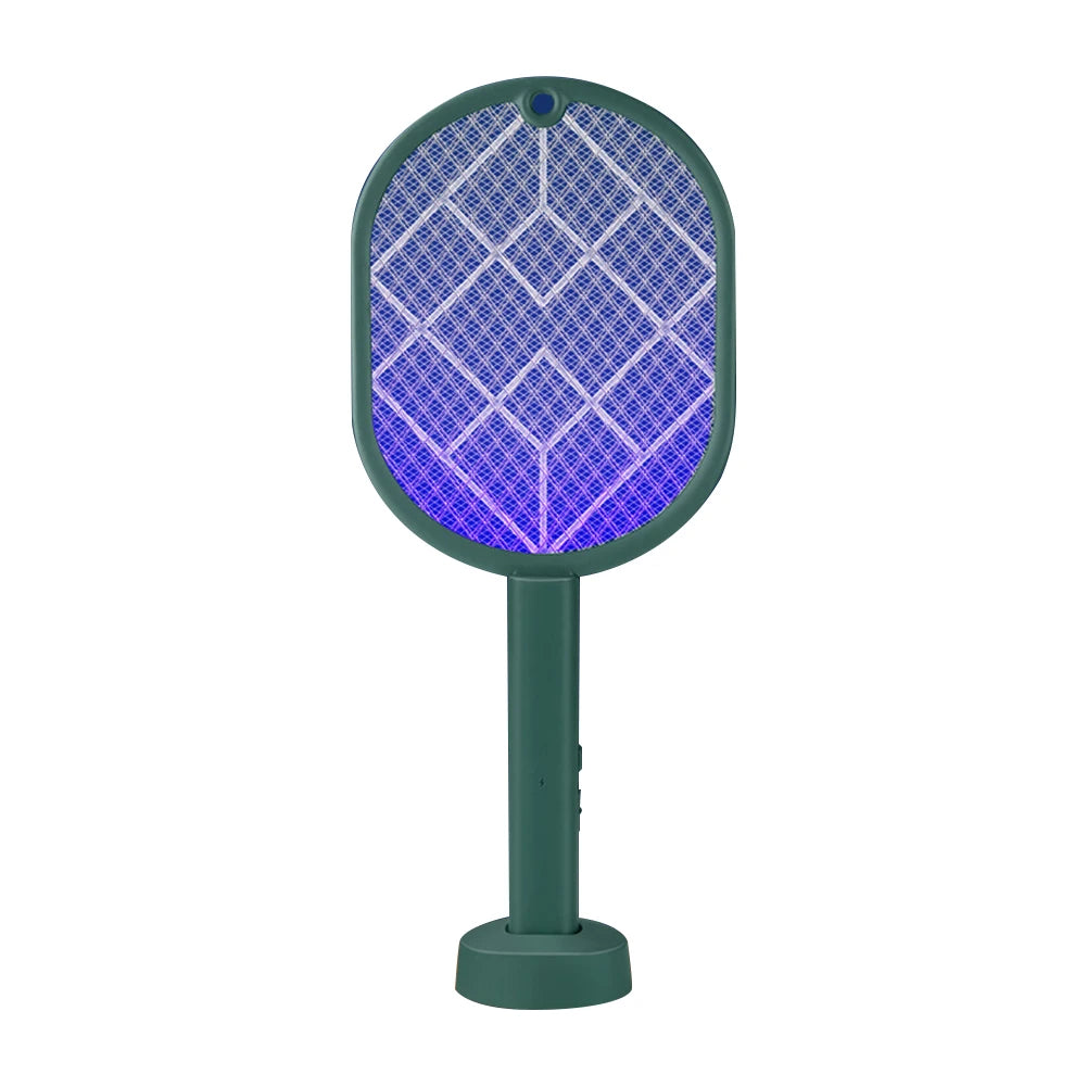 Rechargeable Electric Fly Swatter Mosquito Zapper Racket Lamp