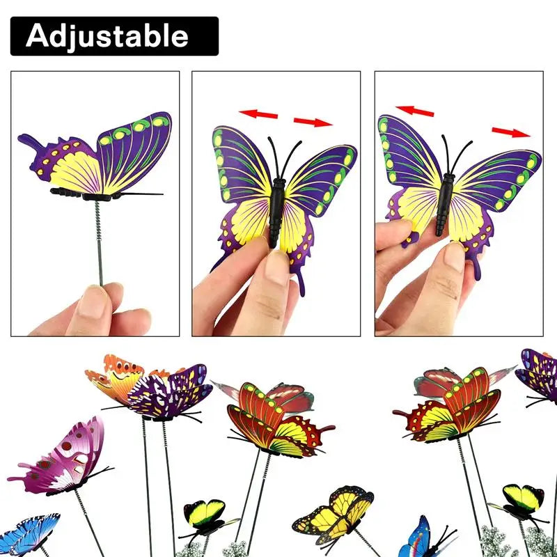 Butterfly Garden Stakes Decor For Outdoor Yard And Planters