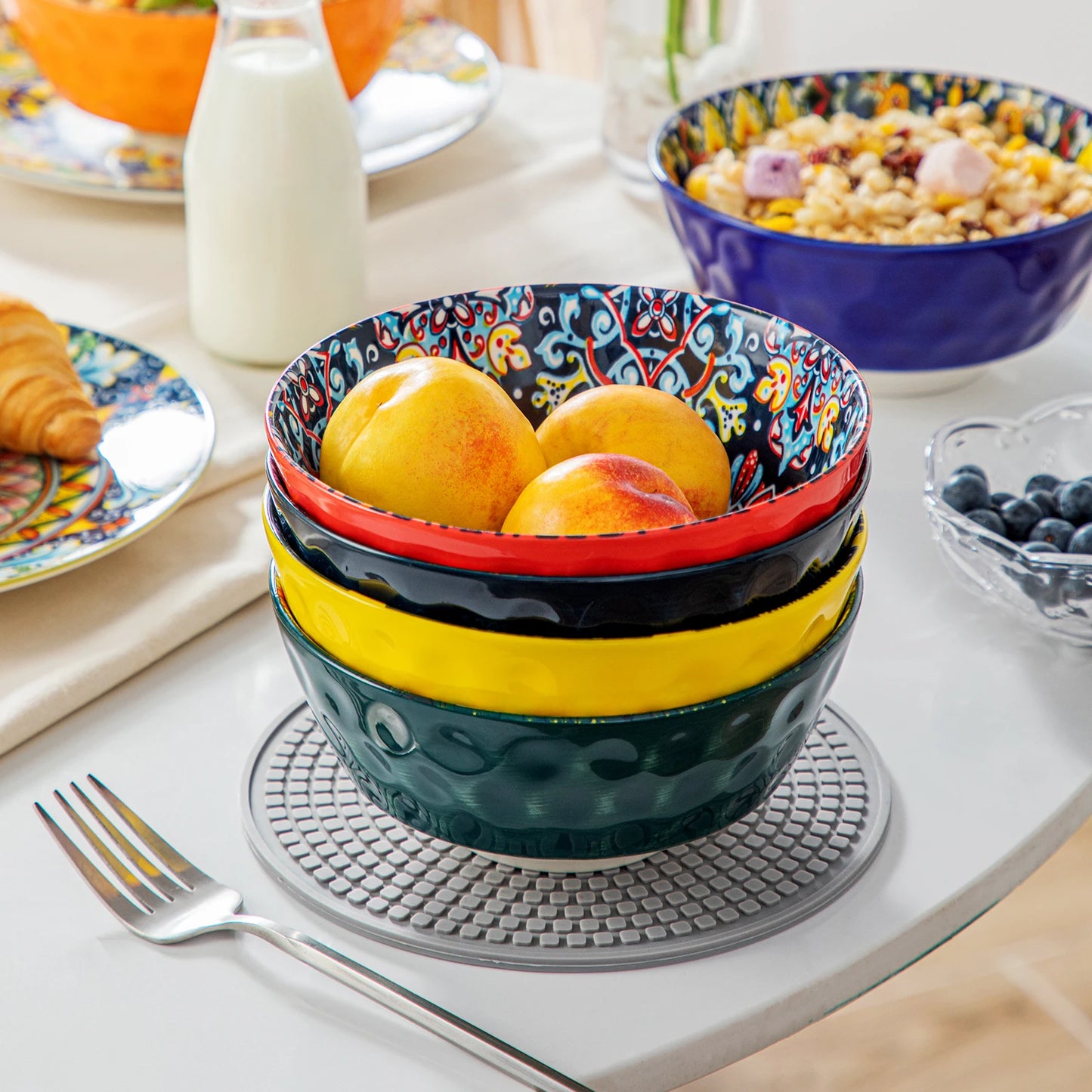 Malacasa Ceramic Soup Bowls Six Or Twelve Piece Dishwasher Safe