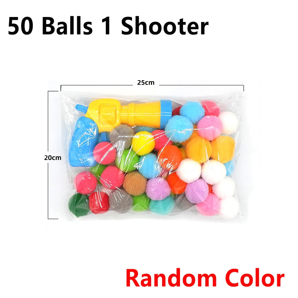Cat Plush Ball Launcher Toy For Interactive Pet Play