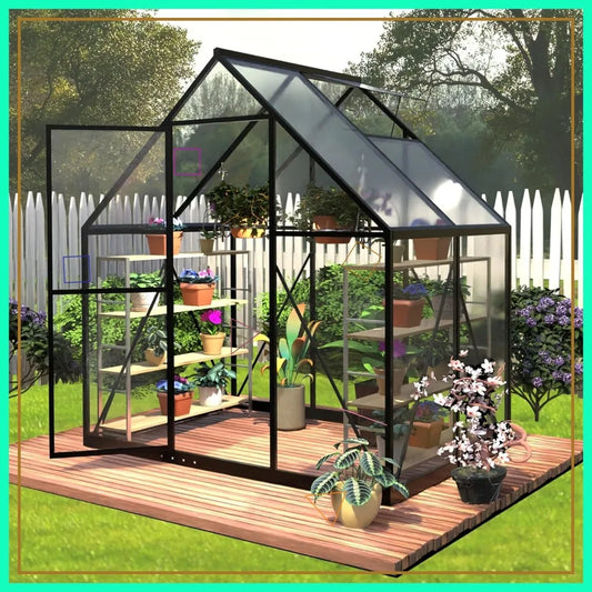 Polycarbonate Greenhouse With Heavy Duty Aluminum Frame For Outdoor Garden