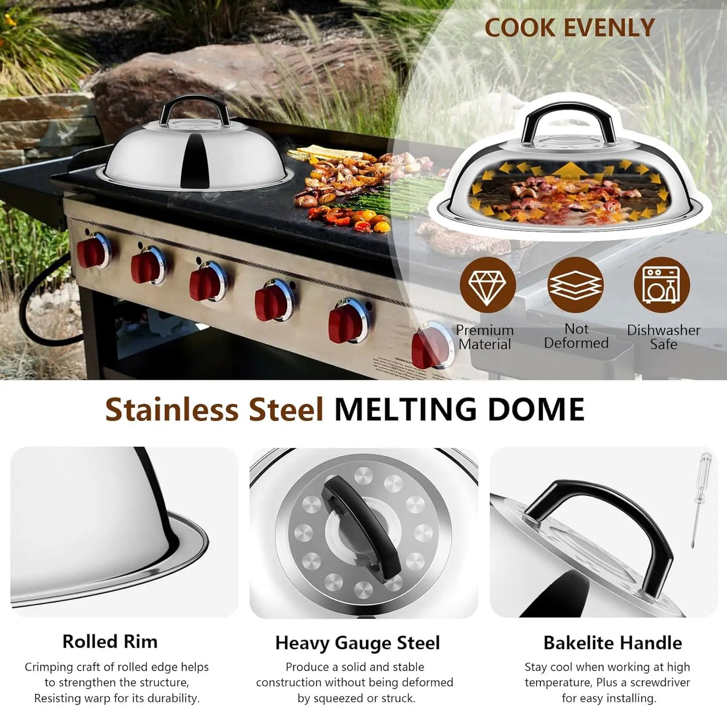 Griddle Accessories Kit 25Pcs Flat Top Spatula Set Burger Press