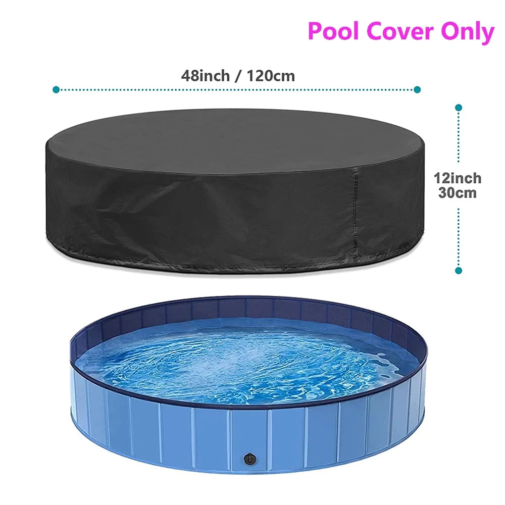 Foldable Dog Pool Portable Bath Tub For Large Dogs Durable