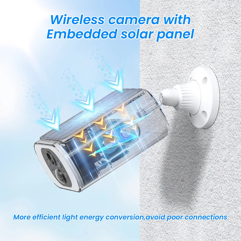 ANRAN 2K Solar Security Camera Set Home Surveillance 4 Cameras