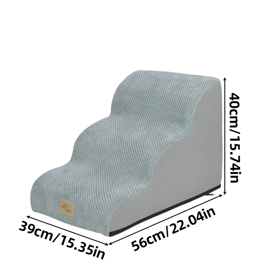 Pet Dog Stairs for High Beds and Sofas With Non Slip Washable Cover
