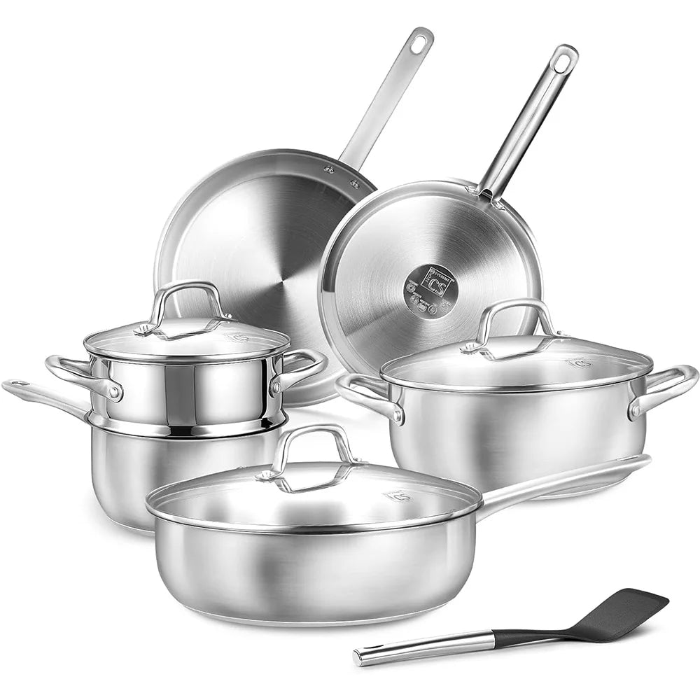 KOCH SYSTEME CS Stainless Steel Cookware Set for Professionals