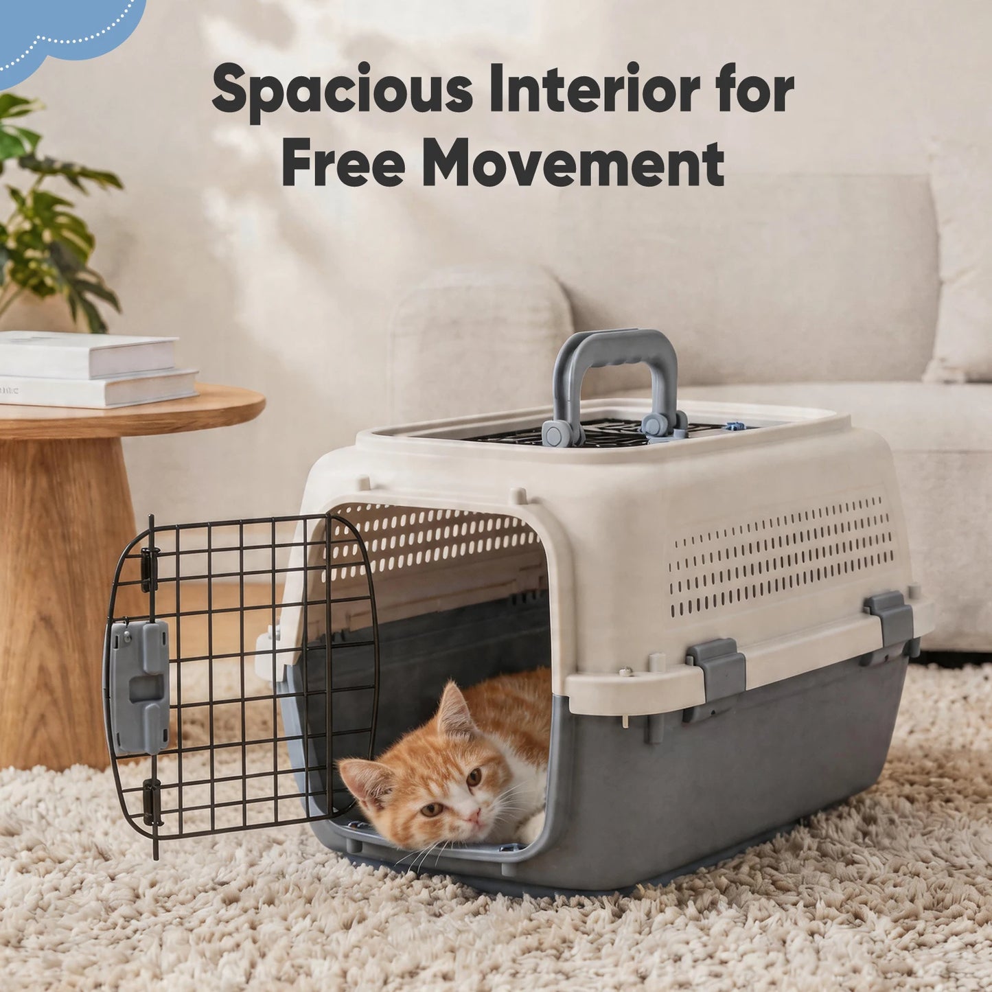 Pet Carrier For Small Dogs And Cats Front Load Crate
