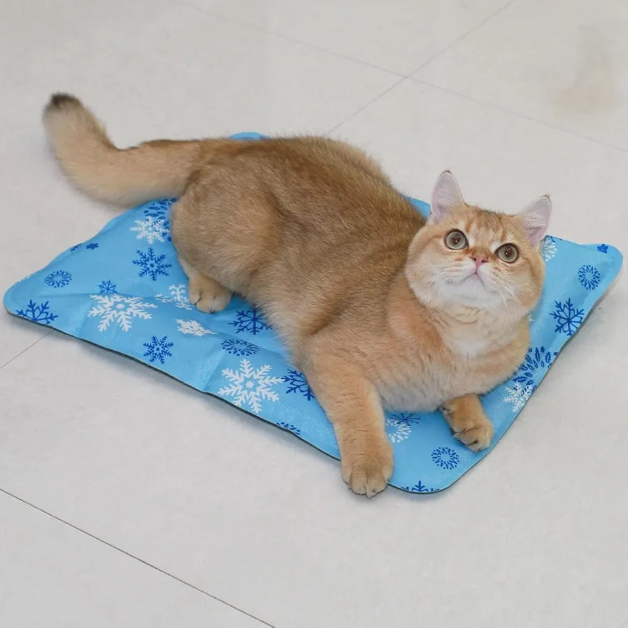 Foldable Gel Cooling Mat For Pets Ice Crystal Powder Indoor