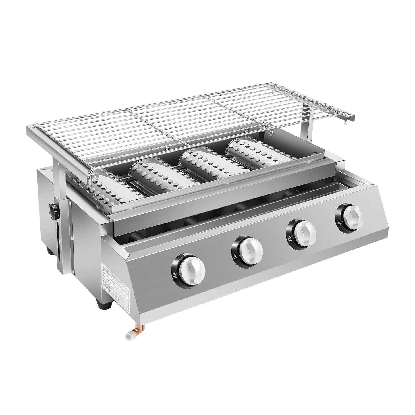 4 Burner Propane Gas Grill Portable Smokeless Outdoor