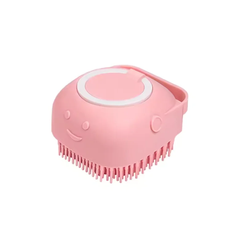 Pet Massage Brush Silicone Bath Tool For Dogs And Cats