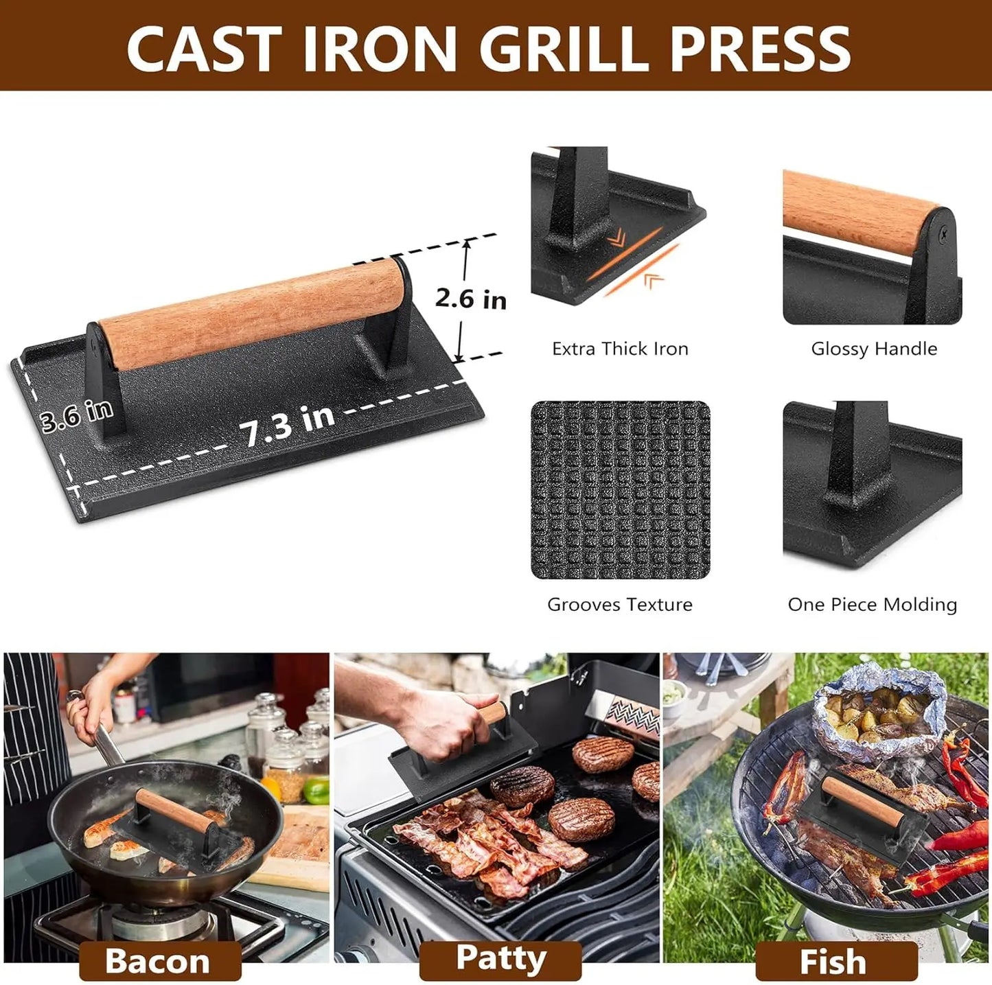 Griddle Accessories Kit 25Pcs Flat Top Spatula Set Burger Press