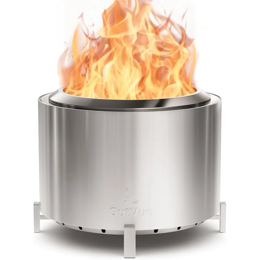 Outvue Smokeless Wood Burning Outdoor Fire Pit For Bonfires