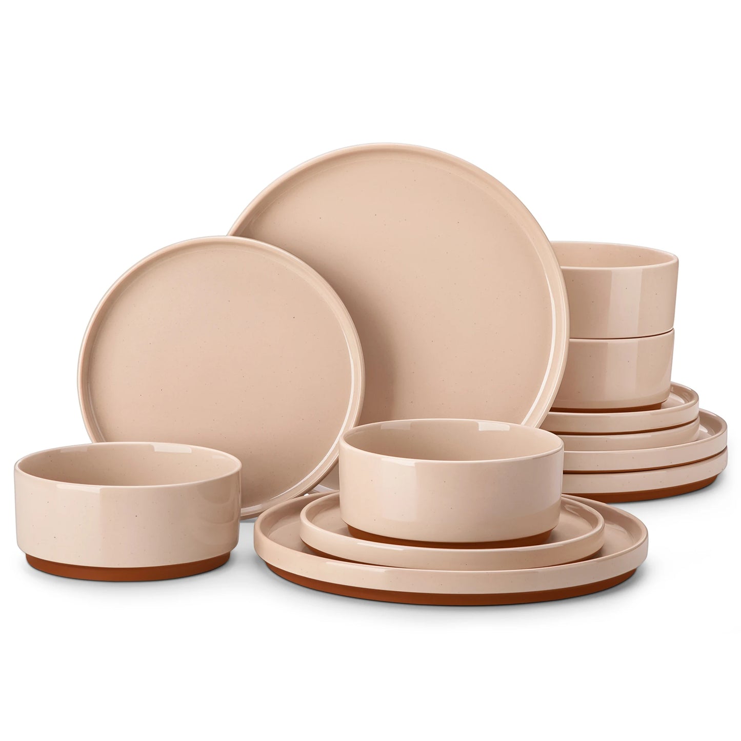 MALACASA Leah Porcelain Dinnerware Set For Everyday Dining