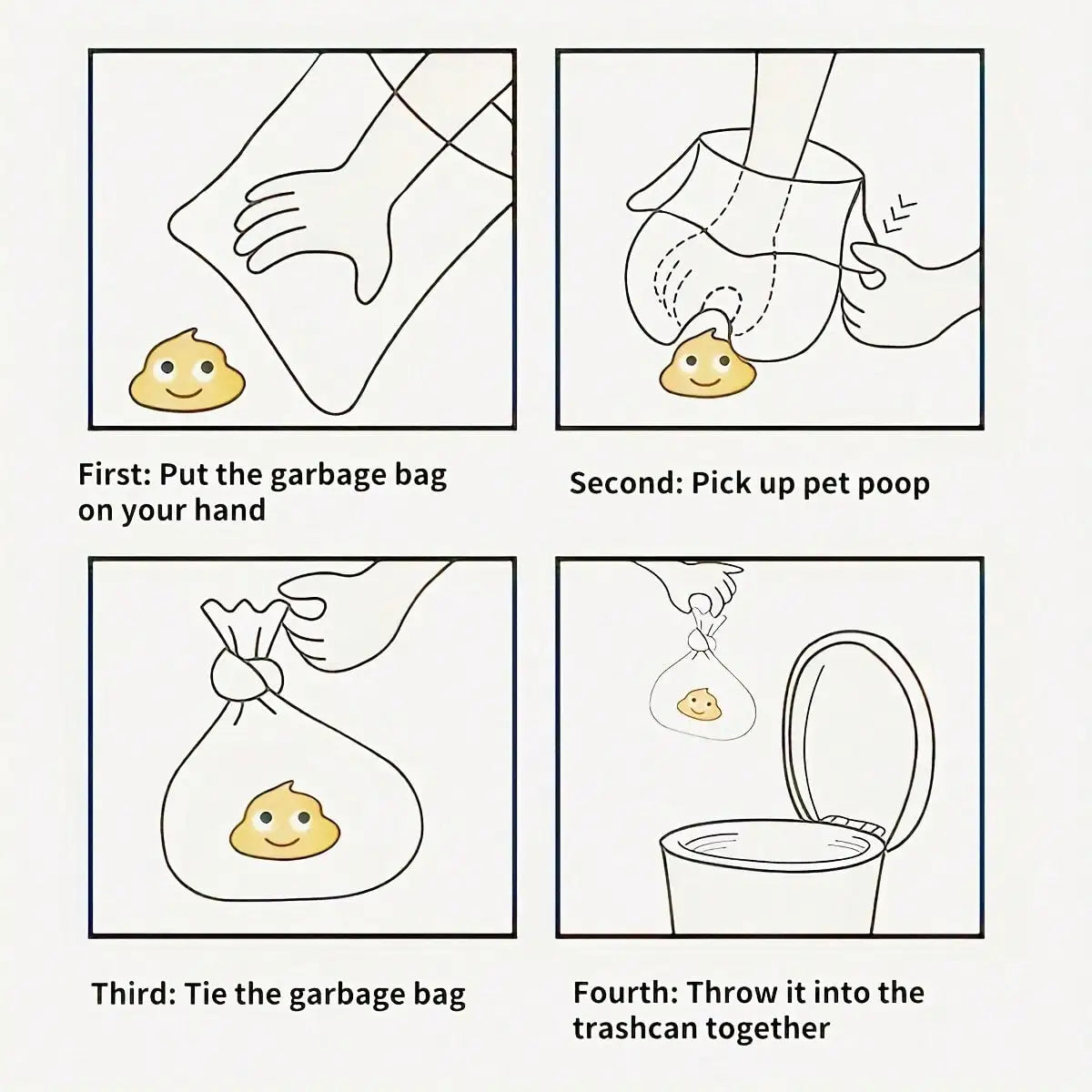 Leak-Proof Dog Poop Bags 180 Count Thick Polyethylene Suitable For Cats And Dogs