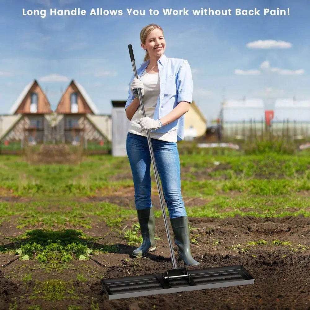 Lawn Leveling Rake Heavy Duty Garden Tool For Lawn