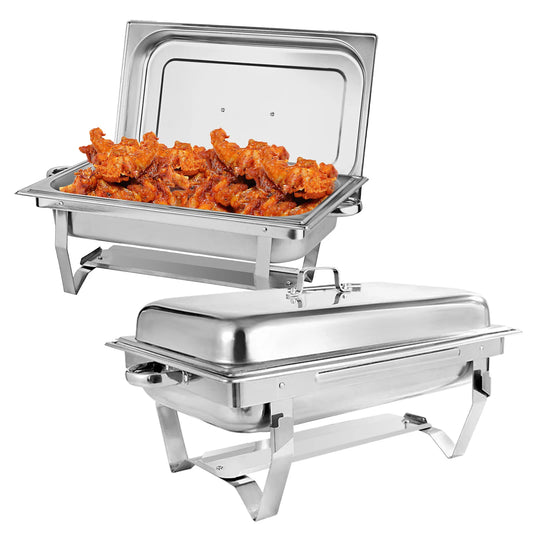 Stainless Steel Chafing Dish Buffet Set With Fuel Holders