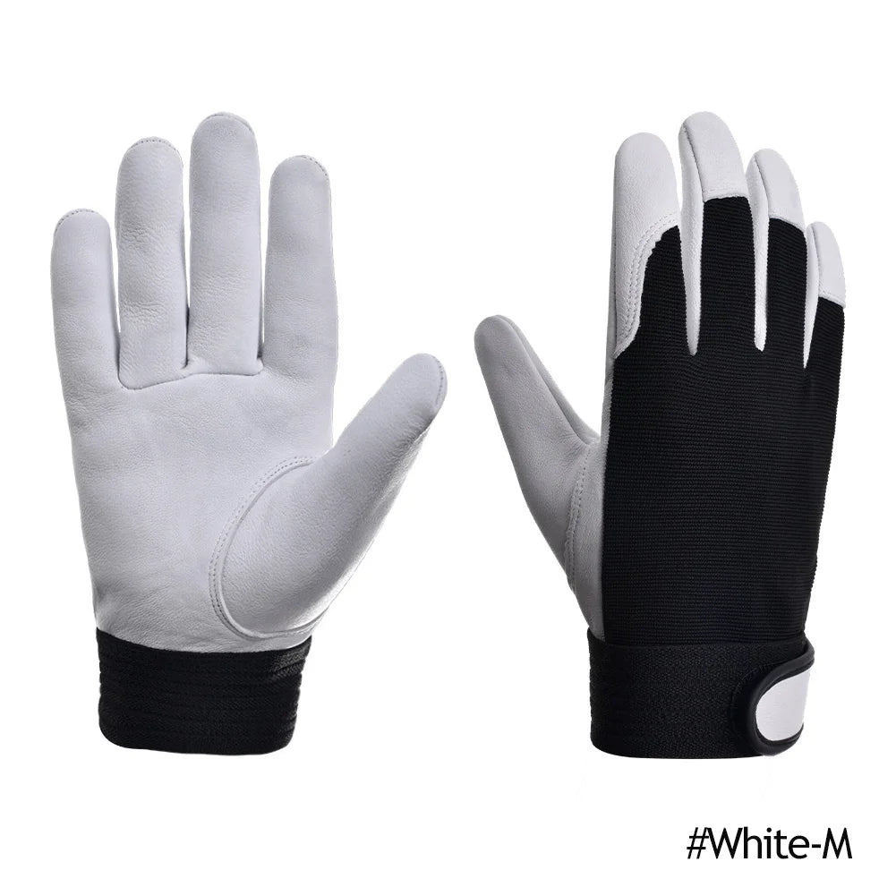 Cowhide Leather Work Gloves for Safety Labour Welding and Gardening