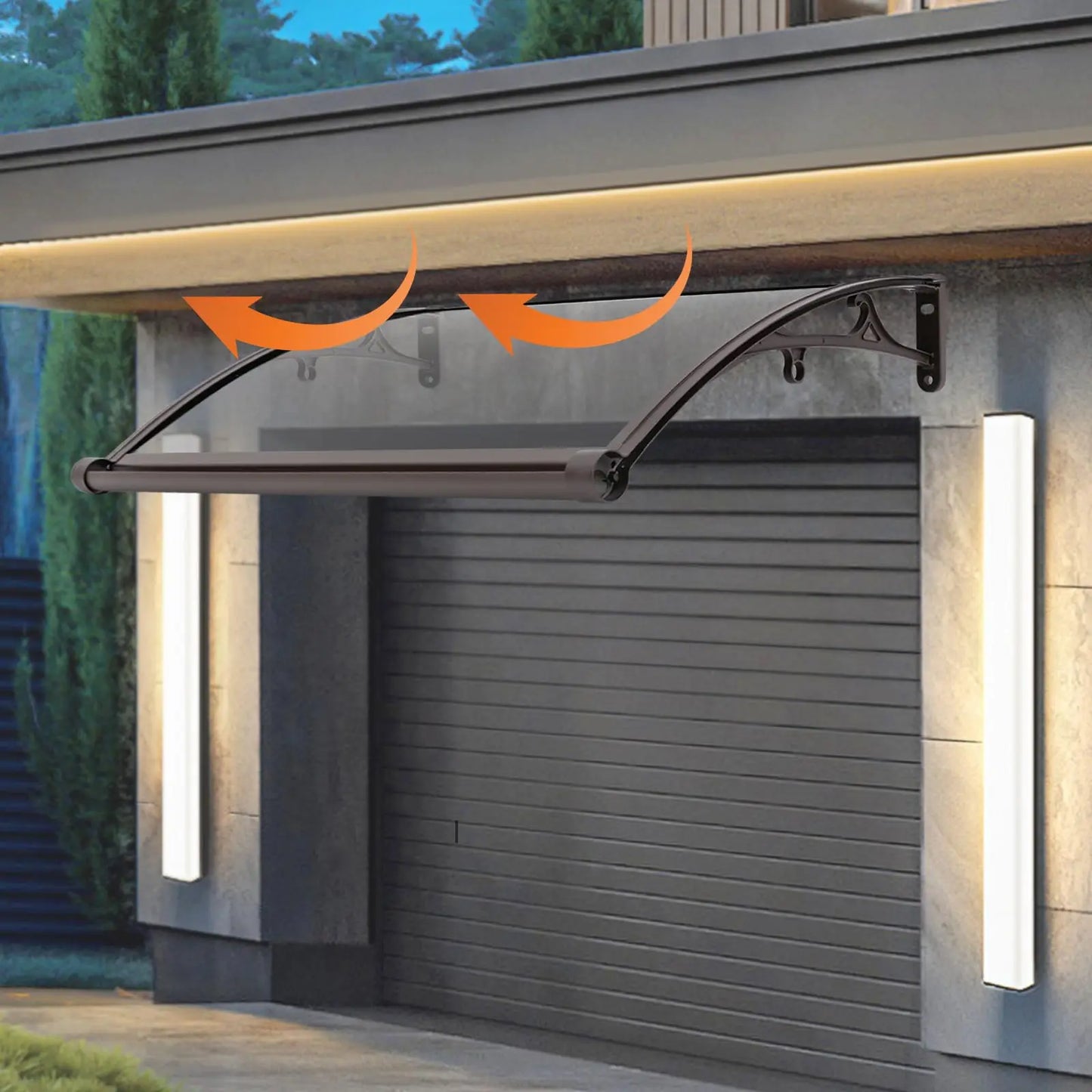 Exterior Door Canopy Awning With UV Protection For Porch