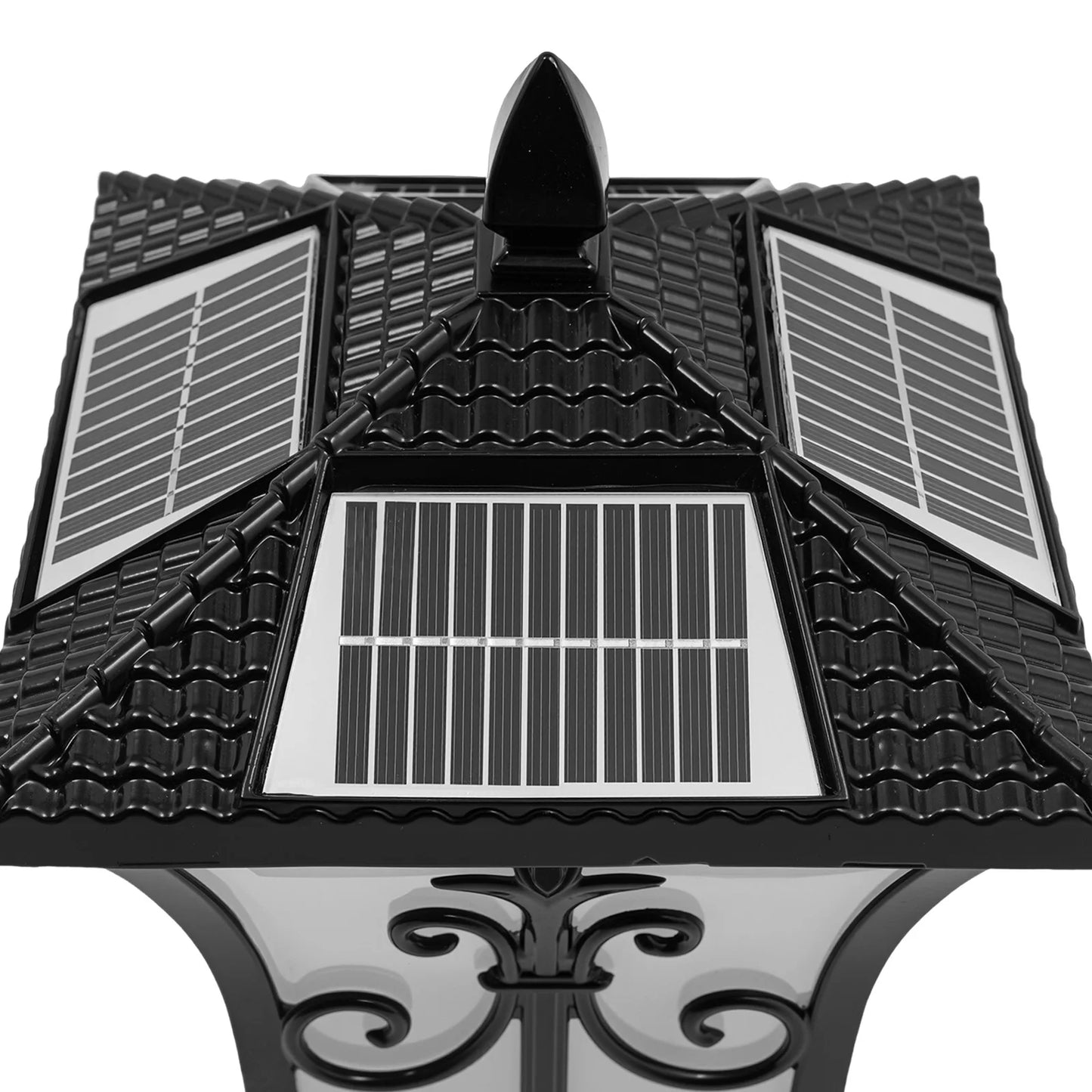 Bymaocar Outdoor Solar Post Light Aluminum Pillar With Remote Control