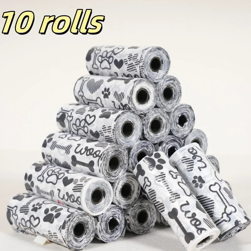 Leak-Proof Dog Poop Bags 180 Count Thick Polyethylene Suitable For Cats And Dogs