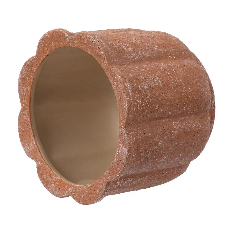 Terracotta Ceramic Flower Planter Pot With Drainage Hole And Plug