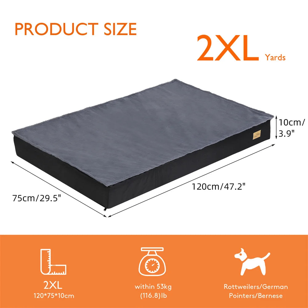 BORWART CN Orthopaedic Dog Bed Waterproof Removable Washable Cover Crate