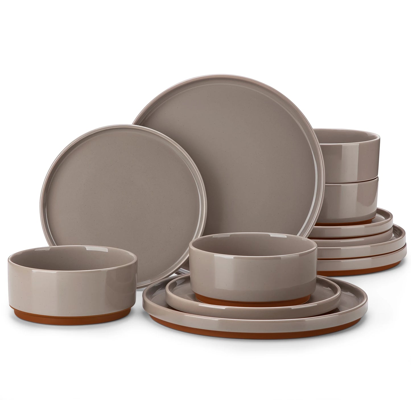 MALACASA Leah Porcelain Dinnerware Set For Everyday Dining