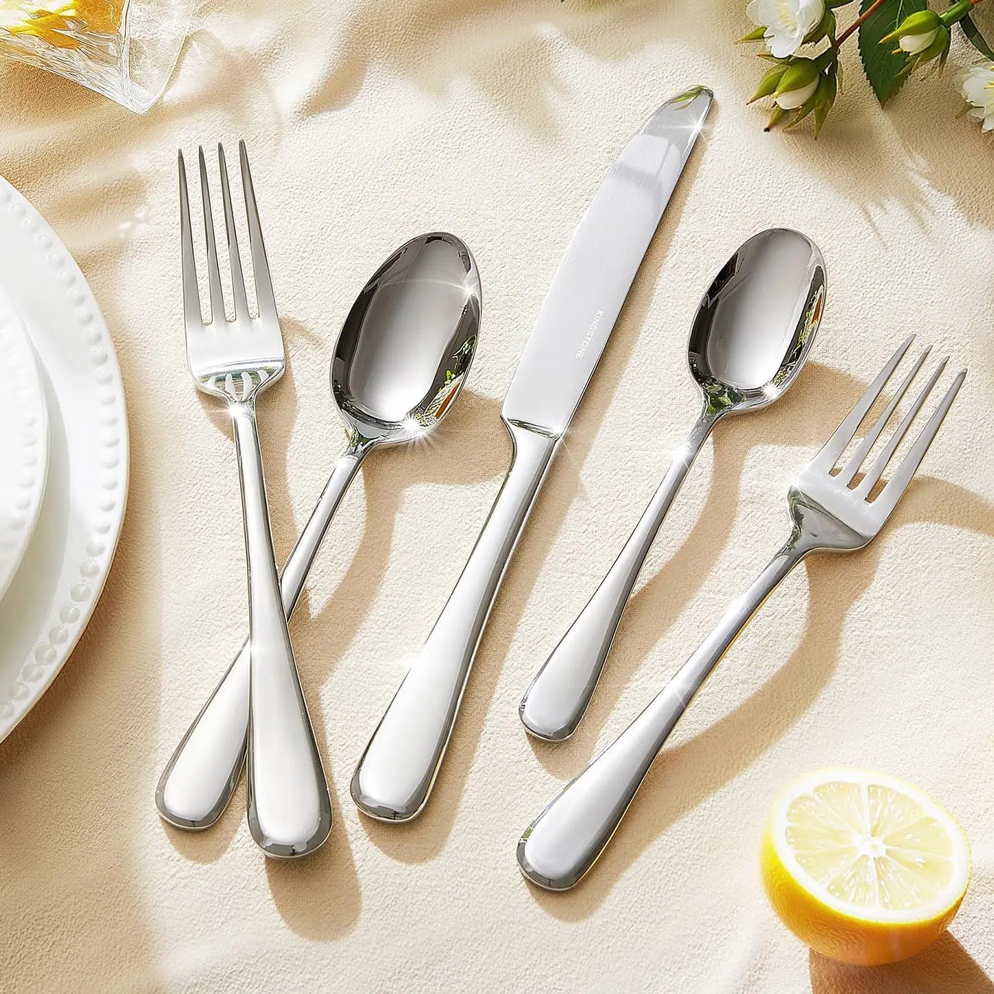 65 Piece Stainless Steel Flatware Set For 12 With Utensils