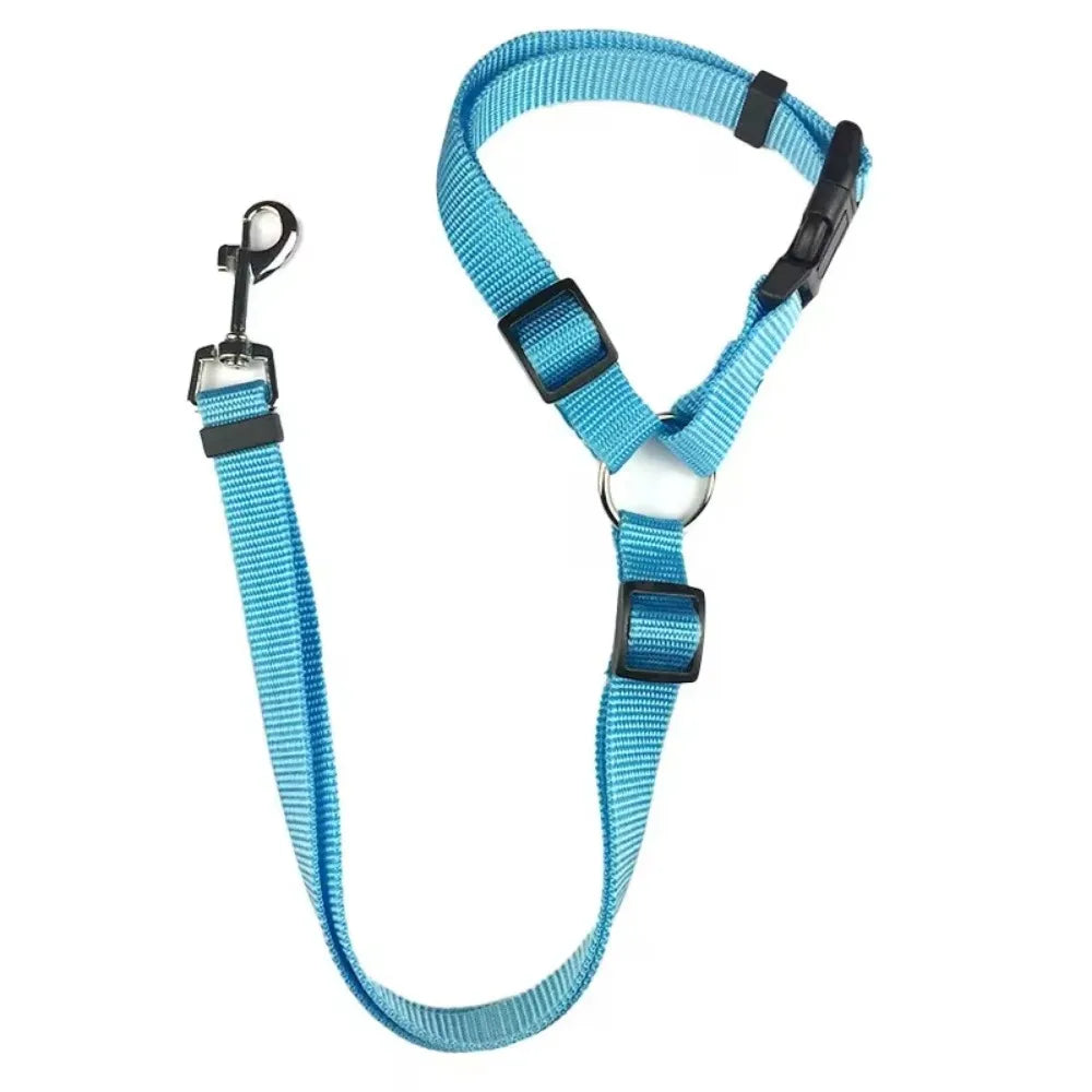 Pet Car Seat Belt and Leash Nylon Adjustable Harness