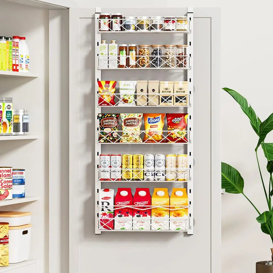 Over The Door Organizer 6 Tier Pantry Hanging Spice Rack