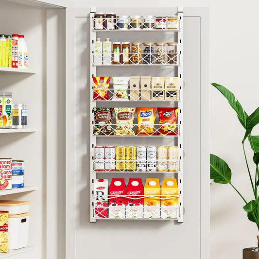 Over The Door Organizer 6 Tier Pantry Hanging Spice Rack