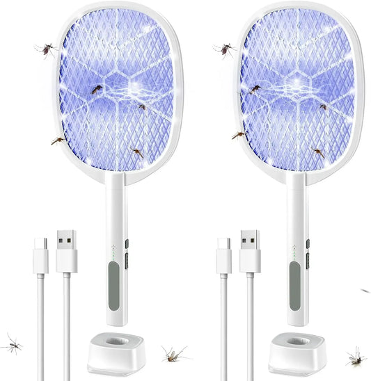 Electric Fly Swatter 2 In 1 Mosquito Zapper Racket