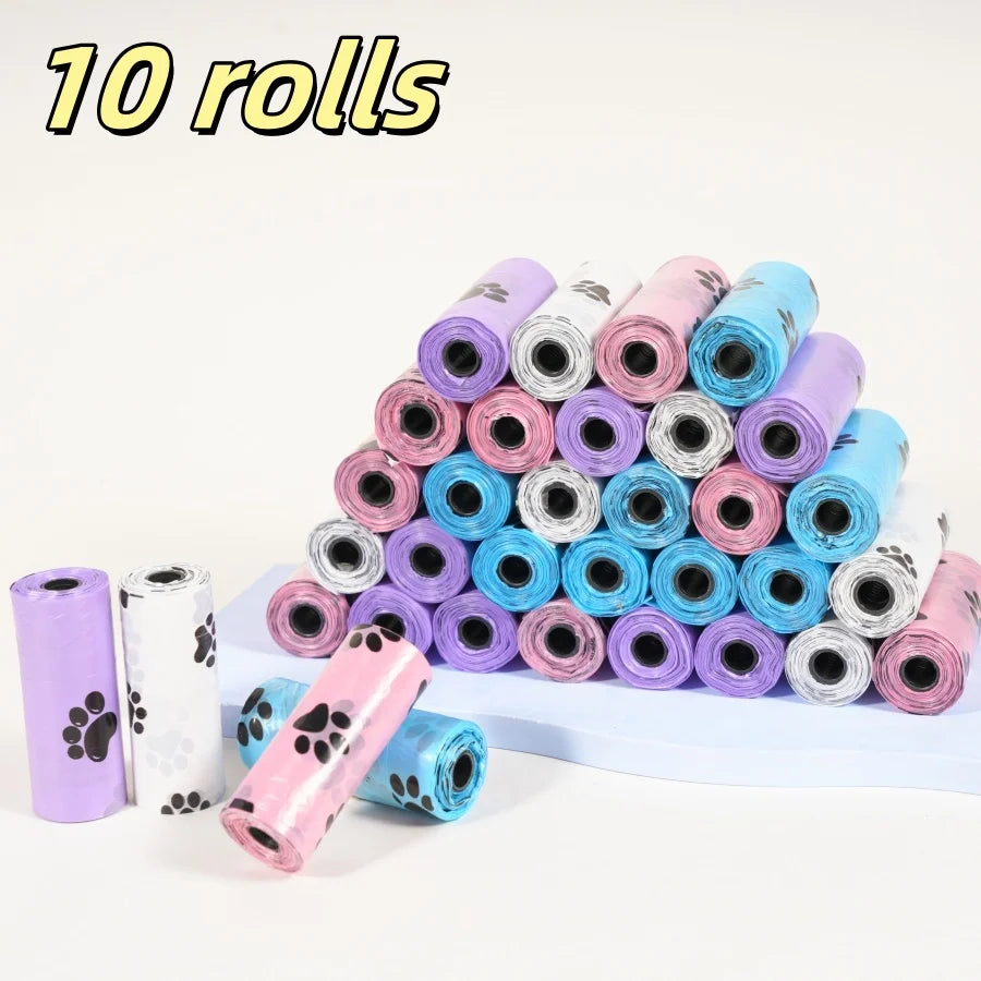 Leak-Proof Dog Poop Bags 180 Count Thick Polyethylene Suitable For Cats And Dogs